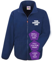 Load image into Gallery viewer, Personalised Zip-Up Hoodie with Custom Business Logo – Front & Back Print