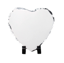Load image into Gallery viewer, Personalised Photo Slate | Personalised Heart Photo Plaque