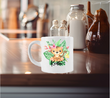 Load image into Gallery viewer, 6oz Tropical Animal Design Mug | Kids 6oz Mug