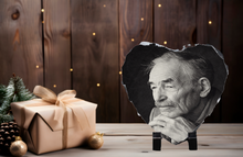 Load image into Gallery viewer, Personalised Photo Slate | Personalised Heart Photo Plaque