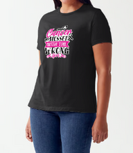 Load image into Gallery viewer, 'Cancer Messed with the Wrong Girl' T-Shirt