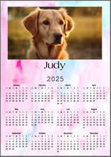 Load image into Gallery viewer, Custom Photo 2025 Magnetic Calendar | for Landscape Photos