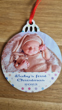Load image into Gallery viewer, Personalised Christmas Decoration | Custom Wooden Bauble Decoration