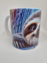 Load image into Gallery viewer, Colourful Peek a Boo  Animal Mug | Sloth Mug | Highland Cow Mug