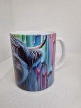 Load image into Gallery viewer, Colourful Peek a Boo  Animal Mug | Sloth Mug | Highland Cow Mug