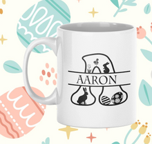 Load image into Gallery viewer, Split Letter Easter Design Mug