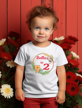 Load image into Gallery viewer, Kids Birthday T-Shirt | Jungle Animal Design Birthday T-Shirt