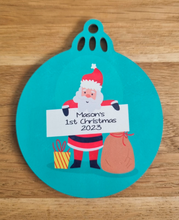 Load image into Gallery viewer, Personalised Christmas Decoration | Custom Wooden Bauble Decoration
