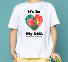 Load image into Gallery viewer, It's In My DNA Fingerprint Heart Design T-Shirt