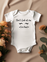 Load image into Gallery viewer, "Don't Look at Me, I'm Mad" baby vest