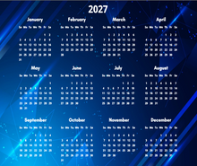 Load image into Gallery viewer, 2027 Calendar Mouse Mat | 2027 Calendar Mouse Pad (Copy)