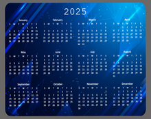 Load image into Gallery viewer, 2025 Calendar Mouse Mat | 2025 Calendar Mouse Pad