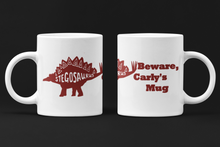 Load image into Gallery viewer, Beware Dinosaur Design Personalised Mug