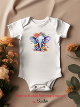 Load image into Gallery viewer, Cute Animal Design Baby Vest | Teddy Design Baby Vest | Owl Design Baby Vest | Elephant Design Baby Vest | Personalised Baby Vest