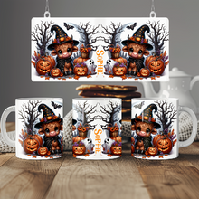 Load image into Gallery viewer, Personalised Baby Cow Halloween Wrap design Mug