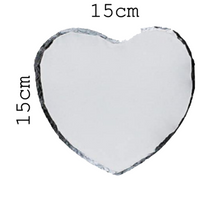 Load image into Gallery viewer, Personalised Photo Slate | Personalised Heart Photo Plaque