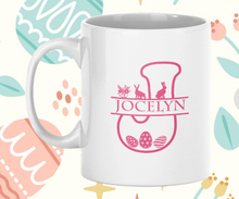 Load image into Gallery viewer, Split Letter Easter Design Mug