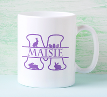 Load image into Gallery viewer, Split Letter Easter Design Mug