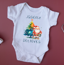 Load image into Gallery viewer, Personalised Baby Vest | Welcome Baby Vest | Baby Announcement Vest | Baby Christmas Vest