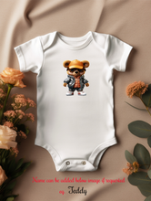 Load image into Gallery viewer, Cute Animal Design Baby Vest | Teddy Design Baby Vest | Owl Design Baby Vest | Elephant Design Baby Vest | Personalised Baby Vest