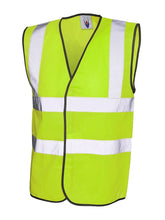 Load image into Gallery viewer, Personalised Yellow Safety Vest with Custom Business Logo – Front & Back Print