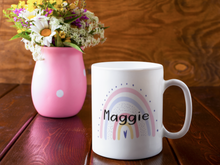 Load image into Gallery viewer, Personalised Rainbow Design Mug | Custom 11oz Rainbow mug