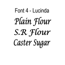 Load image into Gallery viewer, Self Adhesive Vinyl Label Kitchen Bundle