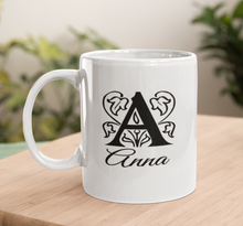 Load image into Gallery viewer, Personalised Initial Mug with monogram design | Split Letter design
