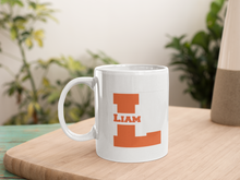 Load image into Gallery viewer, Personalised Initial Mug with monogram design | Split Letter design