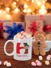 Load image into Gallery viewer, Personalised Christmas Elf Mug