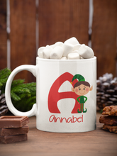 Load image into Gallery viewer, Personalised Christmas Elf Mug