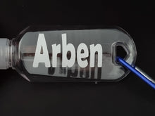 Load image into Gallery viewer, Personalised Refillable Plastic Bottle with Clip Hook