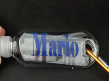 Load image into Gallery viewer, Personalised Refillable Plastic Bottle with Clip Hook