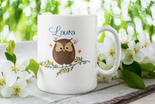 Load image into Gallery viewer, Personalised Owl Mug Print Tea/Coffee Mug Christmas Special Birthday Gift Ceramic Coffee Mug, 10oz, Anniversary, Xmas 1 Pcs Mug