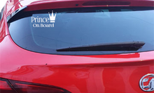 Load image into Gallery viewer, Prince on Board Vinyl Car Sticker