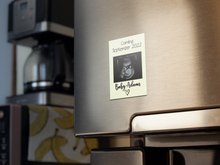 Load image into Gallery viewer, Baby Announcement Magnet with Ultrasound Image