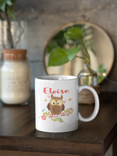 Load image into Gallery viewer, Personalised Owl Mug Print Tea/Coffee Mug Christmas Special Birthday Gift Ceramic Coffee Mug, 10oz, Anniversary, Xmas 1 Pcs Mug