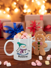 Load image into Gallery viewer, Personalised Christmas Gingerbread Man or Snowman Mug |