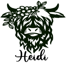 Load image into Gallery viewer, Personalised Cow head 11oz Mug | Highland Cow Mug