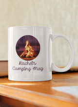 Load image into Gallery viewer, Personalised Campfire Mug, Camping Mug, Custom Outdoor Ceramic Mug