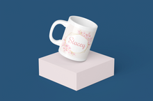 Load image into Gallery viewer, Personalised Cherry Blossom Frame Design Mug