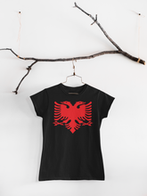 Load image into Gallery viewer, Albanian eagle Round Neck Casual (Women T-shirt)