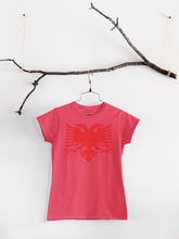 Load image into Gallery viewer, Albanian eagle Round Neck Casual (Women T-shirt)