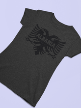 Load image into Gallery viewer, Albanian eagle with Albania text on the middle (Women T-shirt)