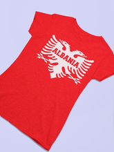 Load image into Gallery viewer, Albanian eagle with Albania text on the middle (Women T-shirt)