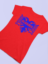 Load image into Gallery viewer, Albanian eagle with Albania text on the middle (Women T-shirt)