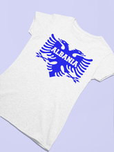 Load image into Gallery viewer, Albanian eagle with Albania text on the middle (Women T-shirt)