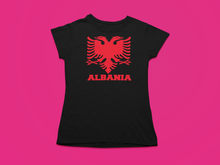 Load image into Gallery viewer, Albanian eagle with Albania text on the bottom ( Women T-shirt )
