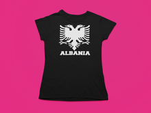 Load image into Gallery viewer, Albanian eagle with Albania text on the bottom ( Women T-shirt )