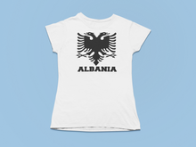 Load image into Gallery viewer, Albanian eagle with Albania text on the bottom ( Women T-shirt )